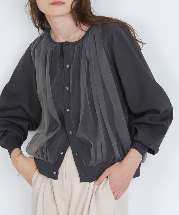 LACE TULLE CARDIGAN