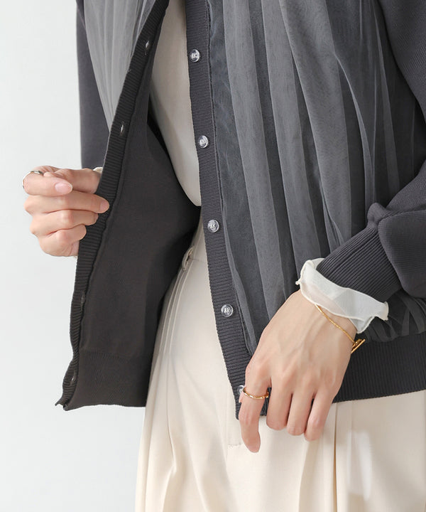 LACE TULLE CARDIGAN