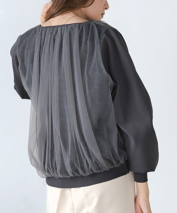 LACE TULLE CARDIGAN