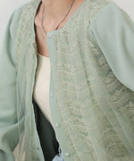 LACE TULLE CARDIGAN