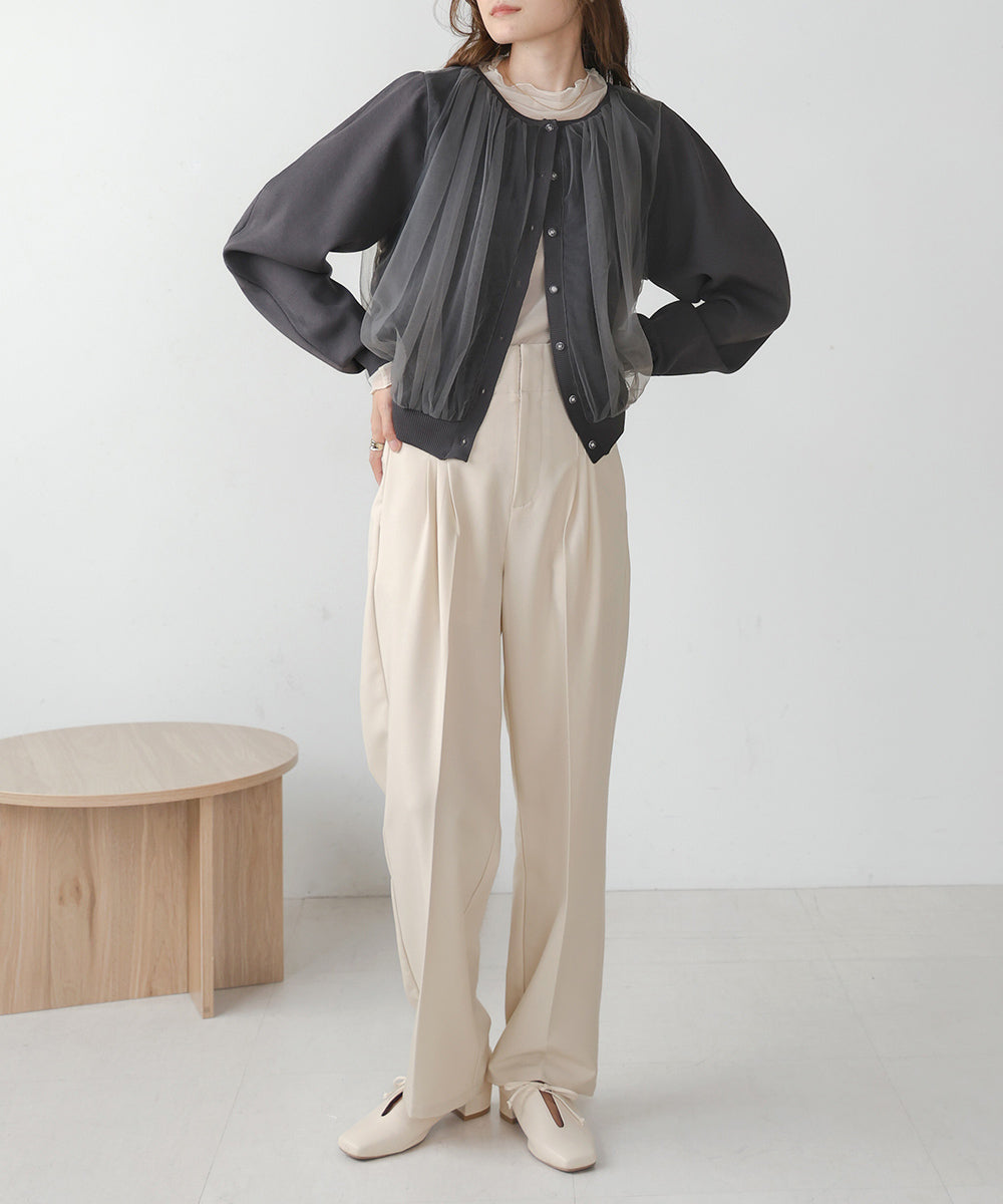 LACE TULLE CARDIGAN