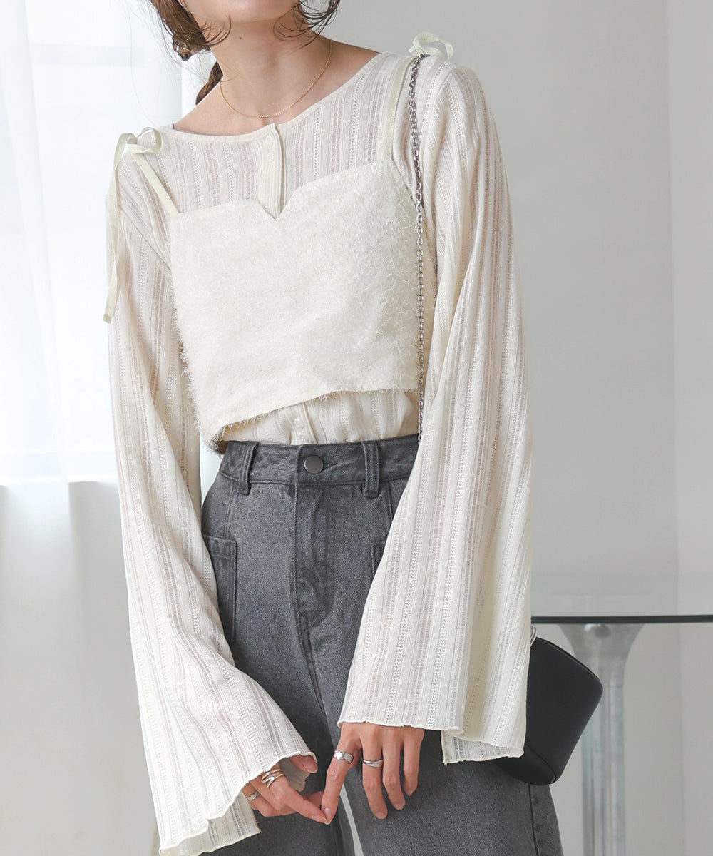 SHAGGY BUSTIER SET TOPS