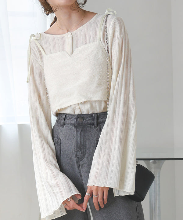 SHAGGY BUSTIER SET TOPS