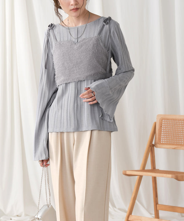 SHAGGY BUSTIER SET TOPS