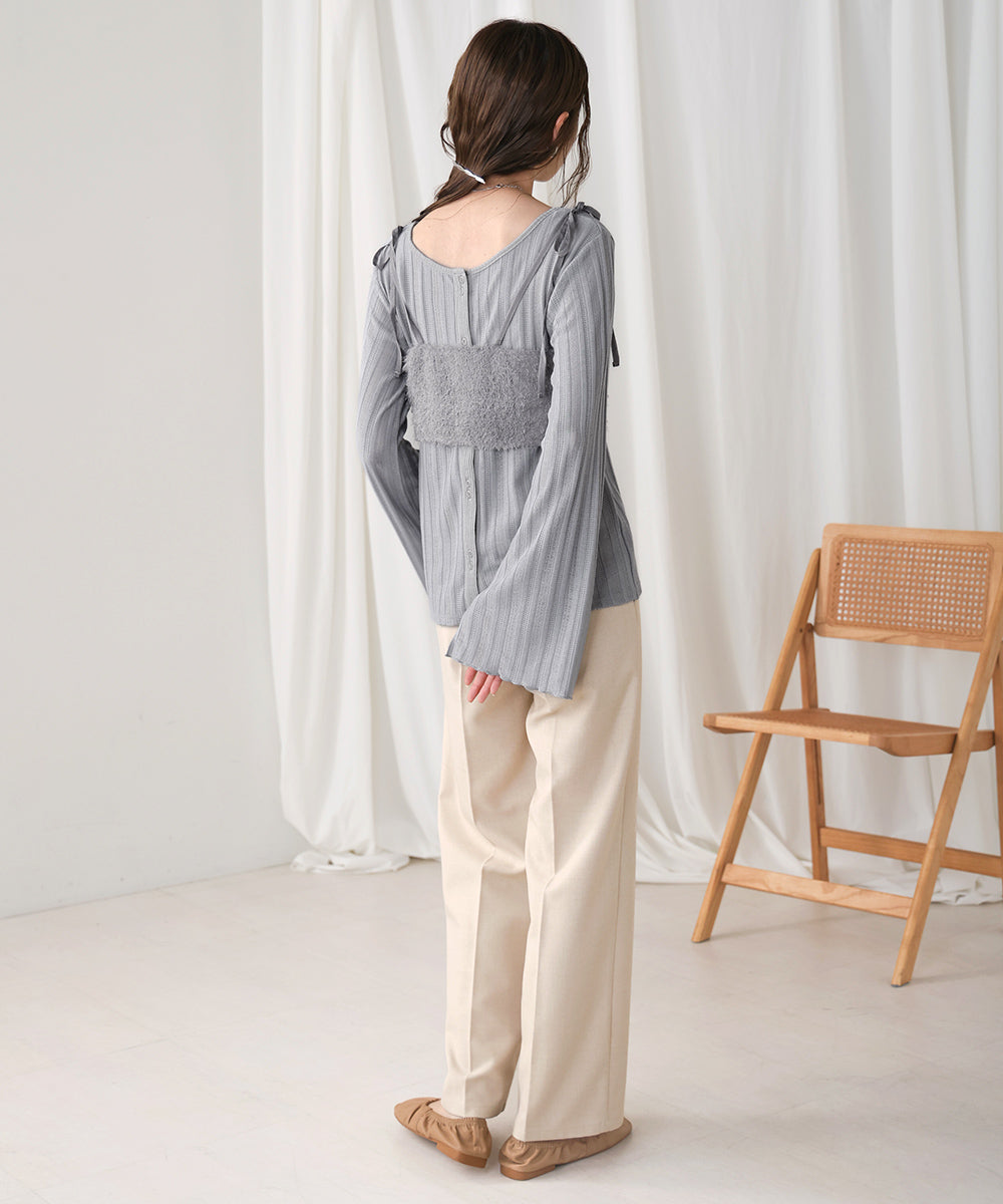 SHAGGY BUSTIER SET TOPS