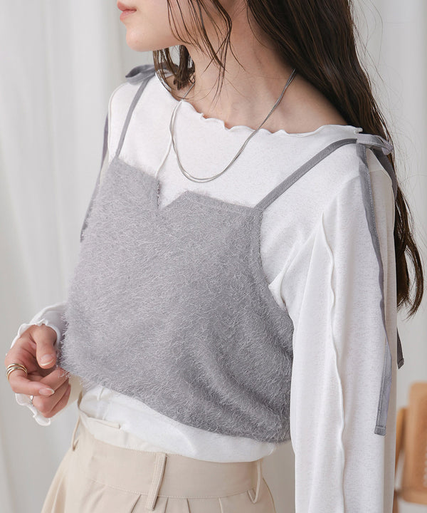 SHAGGY BUSTIER SET TOPS