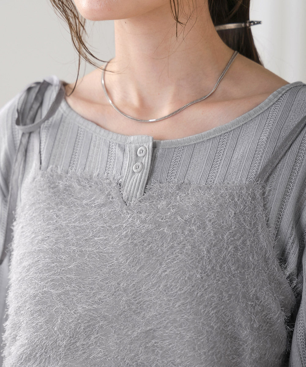 SHAGGY BUSTIER SET TOPS