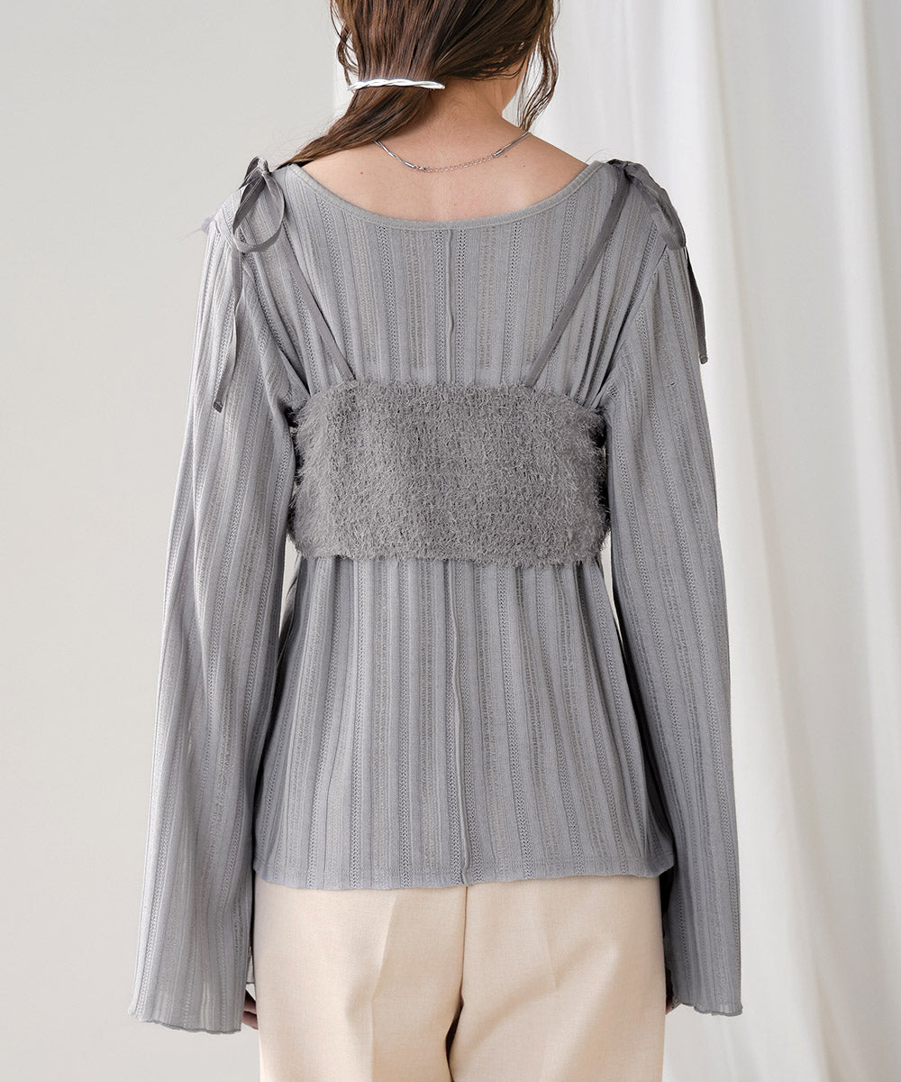 SHAGGY BUSTIER SET TOPS