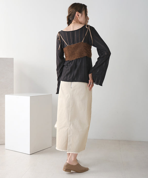 SHAGGY BUSTIER SET TOPS