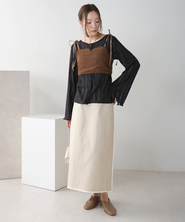 SHAGGY BUSTIER SET TOPS