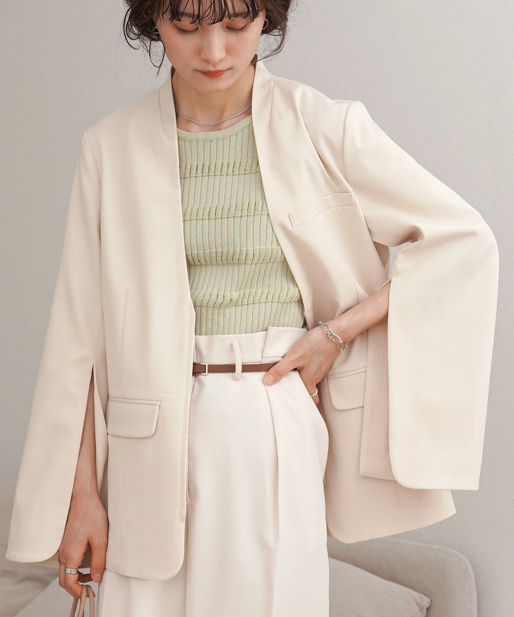 SLEEVE SLIT JACKET