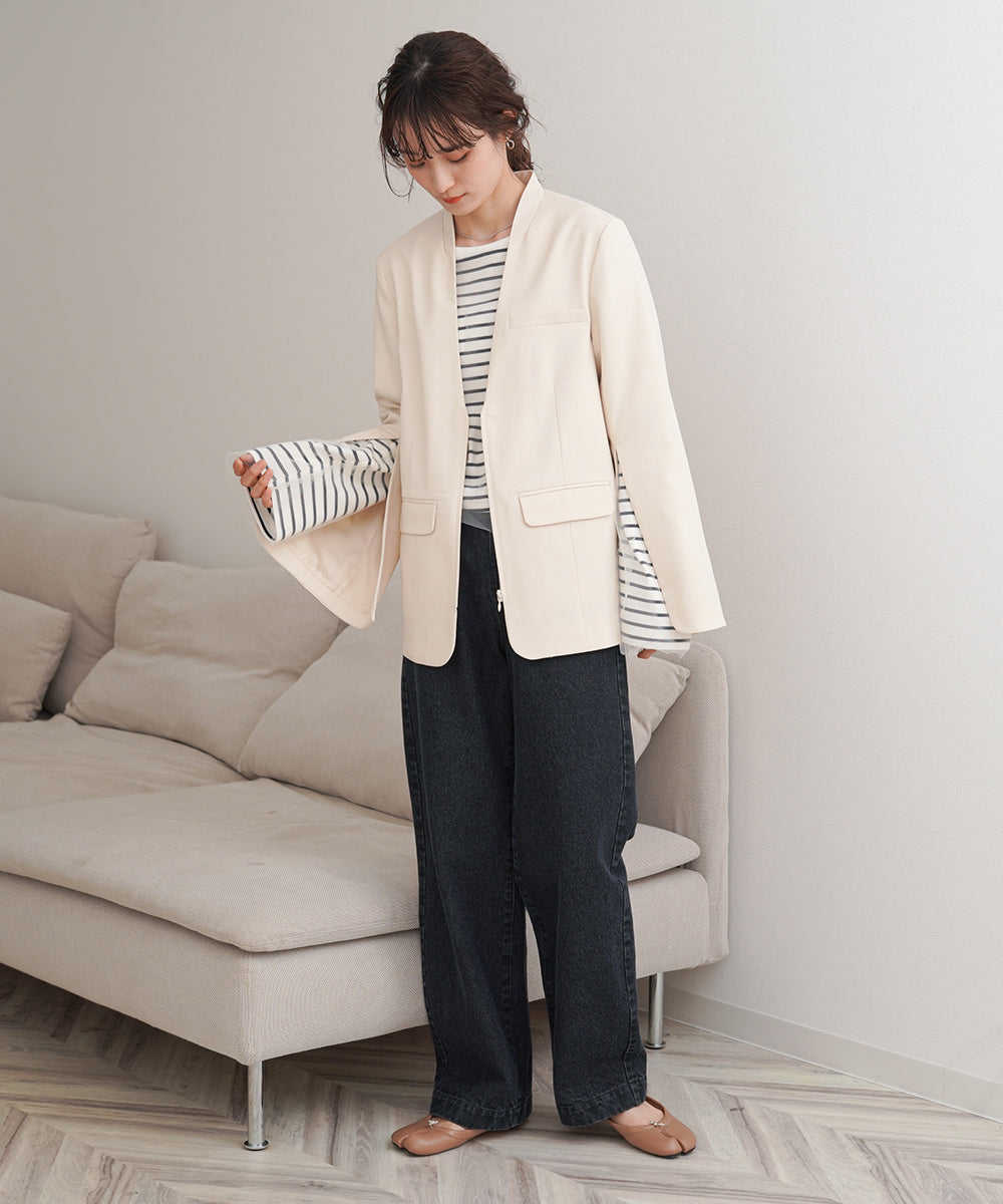 SLEEVE SLIT JACKET