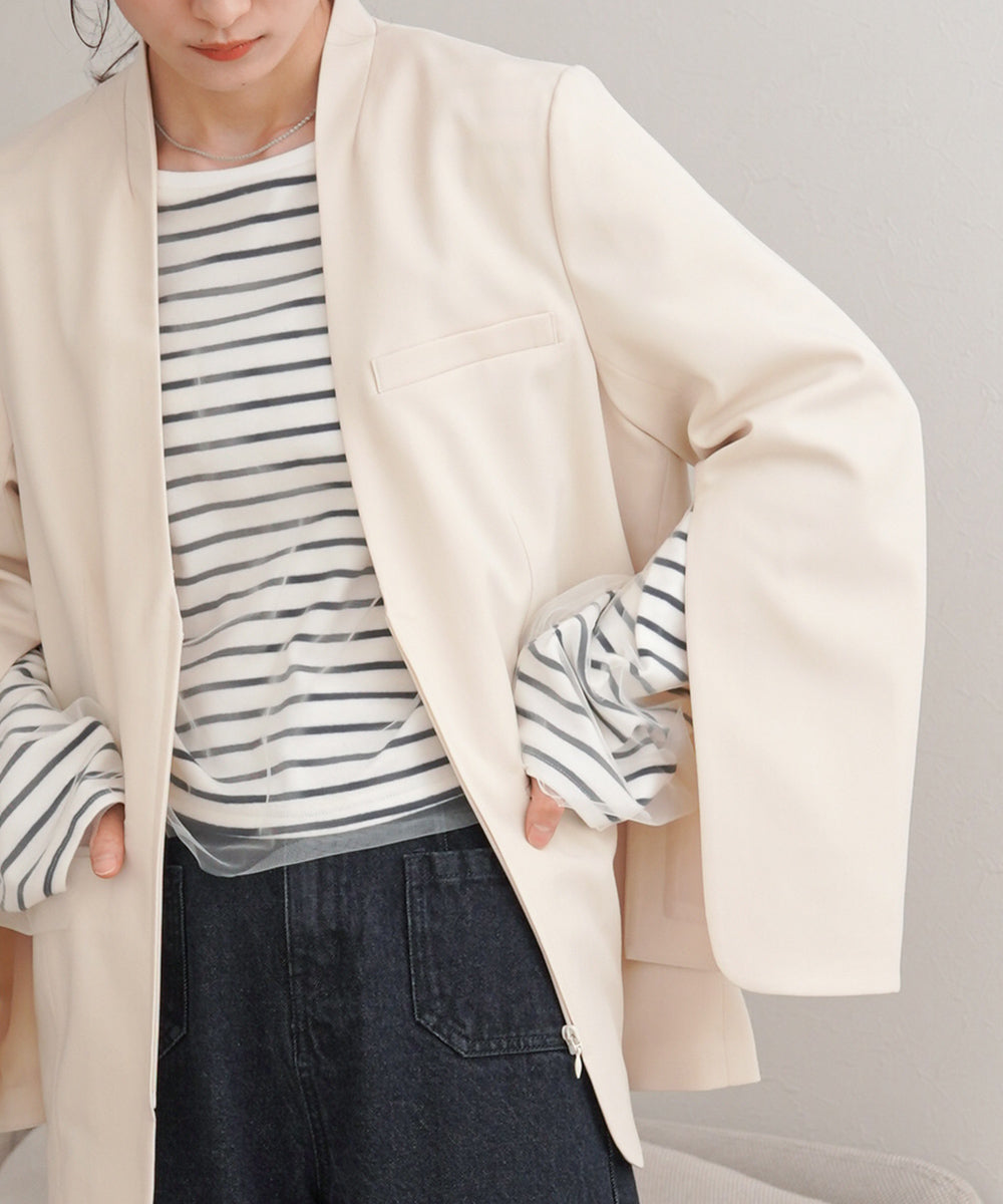 SLEEVE SLIT JACKET