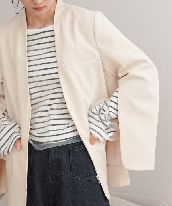SLEEVE SLIT JACKET
