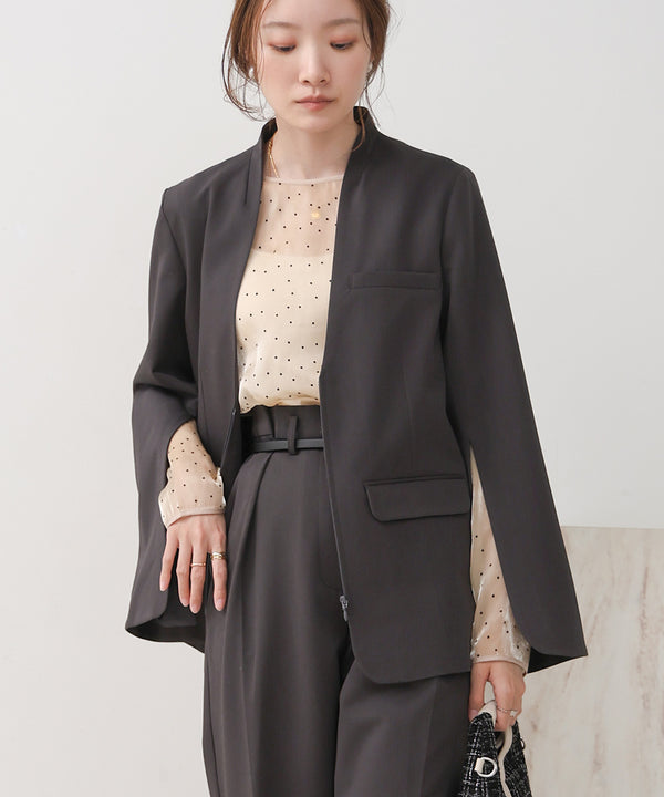 SLEEVE SLIT JACKET