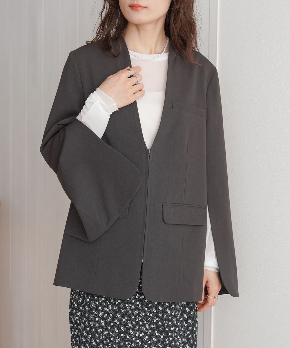 SLEEVE SLIT JACKET