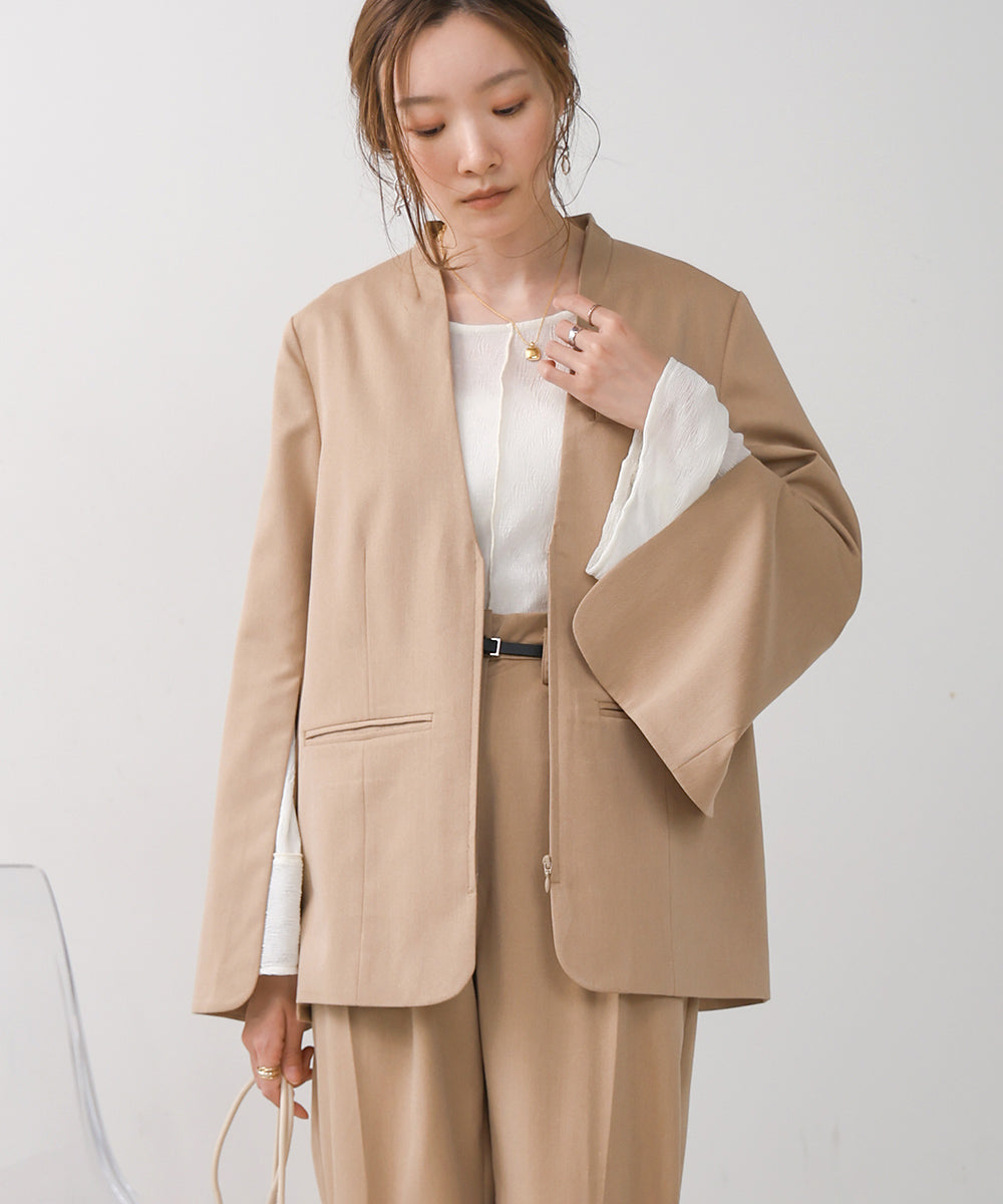 SLEEVE SLIT JACKET