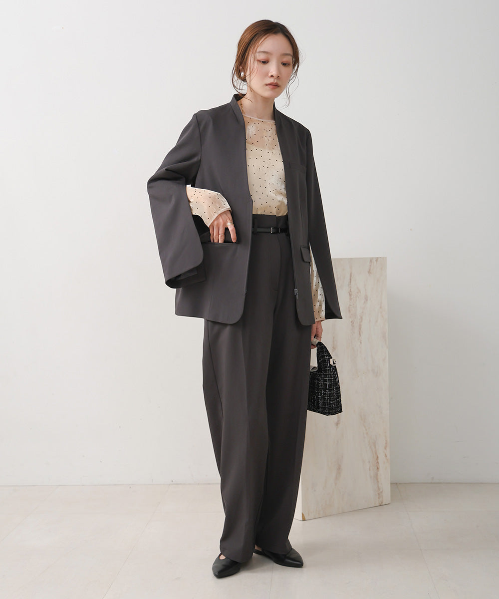 SLEEVE SLIT JACKET