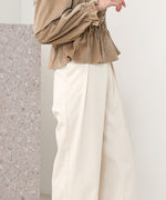 SLACKS WITH SIDE TUCK BELT