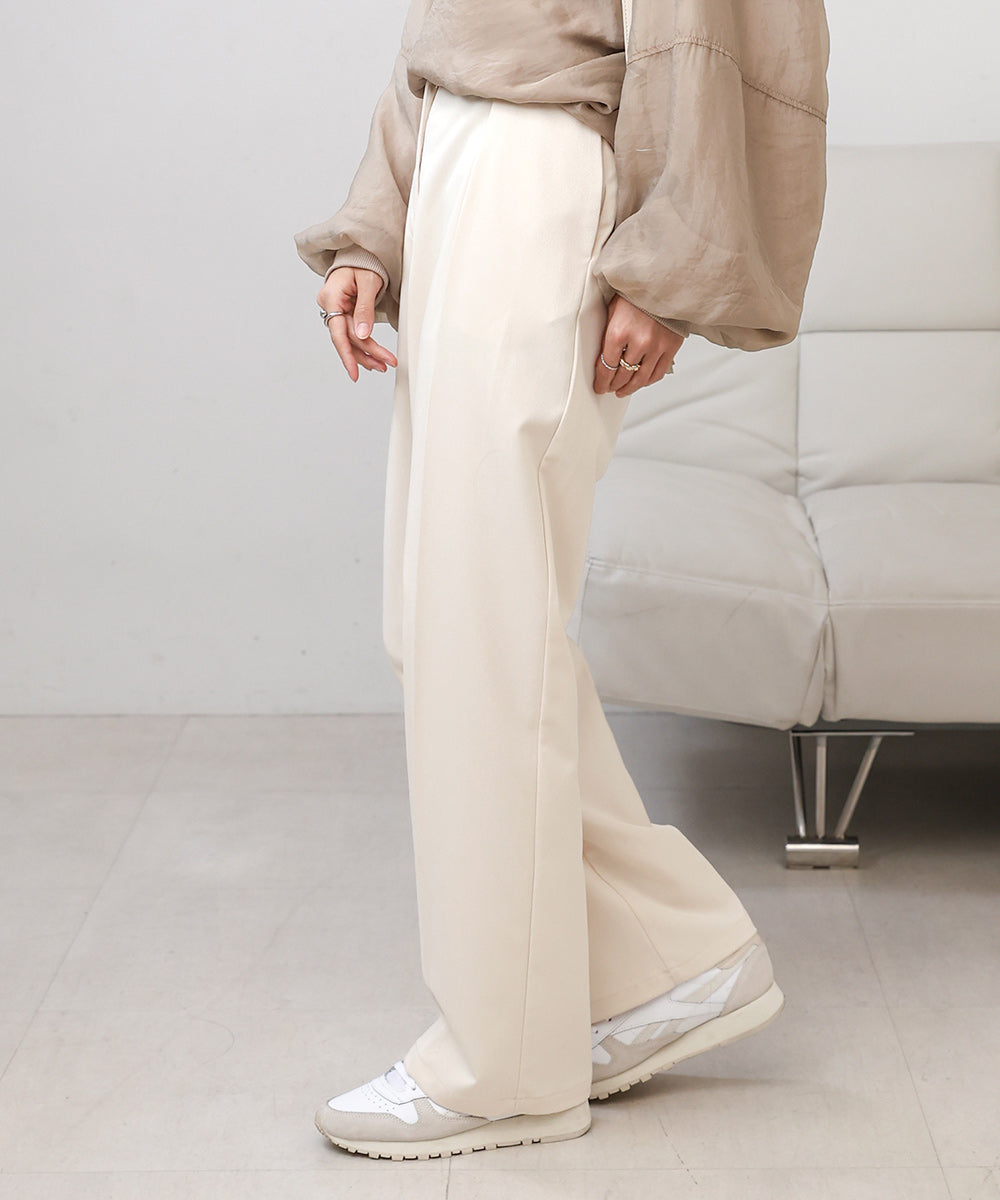 SLACKS WITH SIDE TUCK BELT