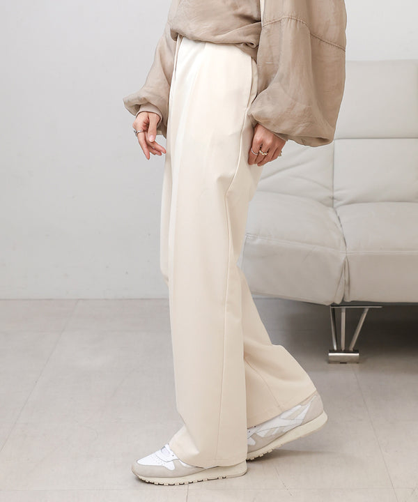 SLACKS WITH SIDE TUCK BELT