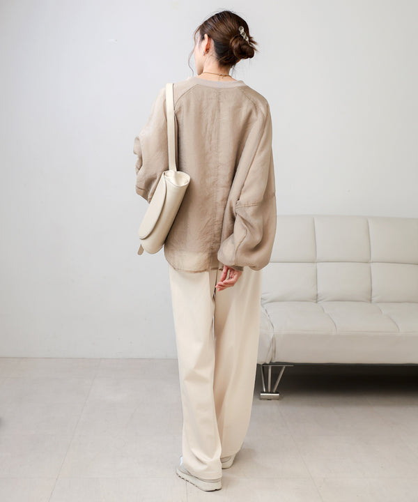 SLACKS WITH SIDE TUCK BELT