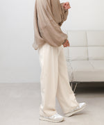 SLACKS WITH SIDE TUCK BELT