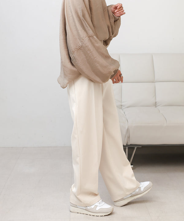 SLACKS WITH SIDE TUCK BELT