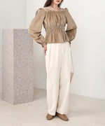 SLACKS WITH SIDE TUCK BELT