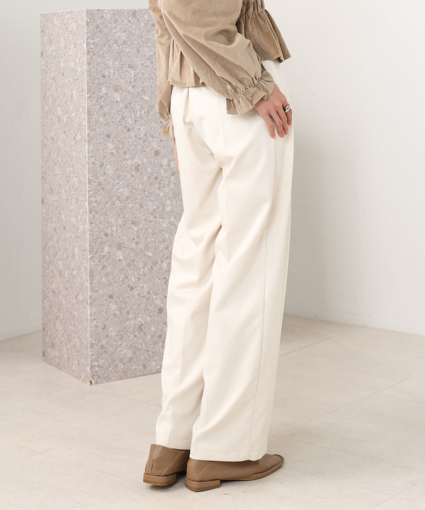 SLACKS WITH SIDE TUCK BELT