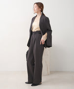 SLACKS WITH SIDE TUCK BELT