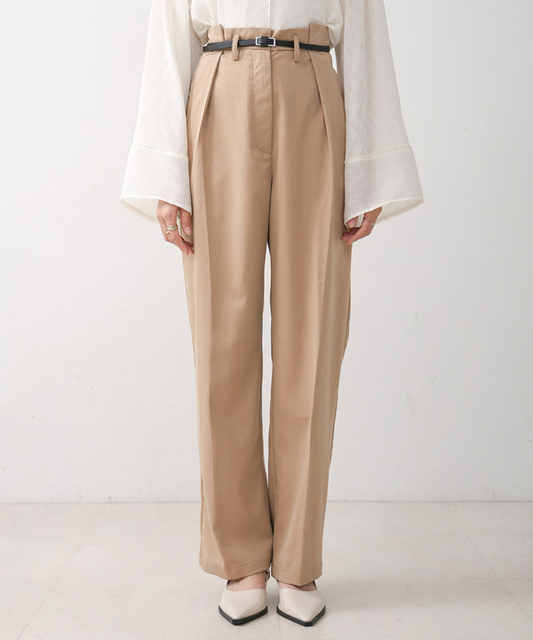 SLACKS WITH SIDE TUCK BELT