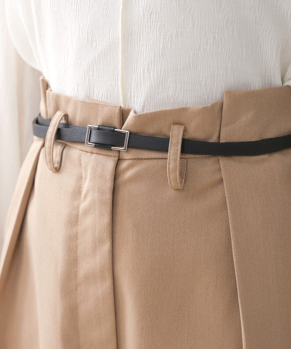 SLACKS WITH SIDE TUCK BELT