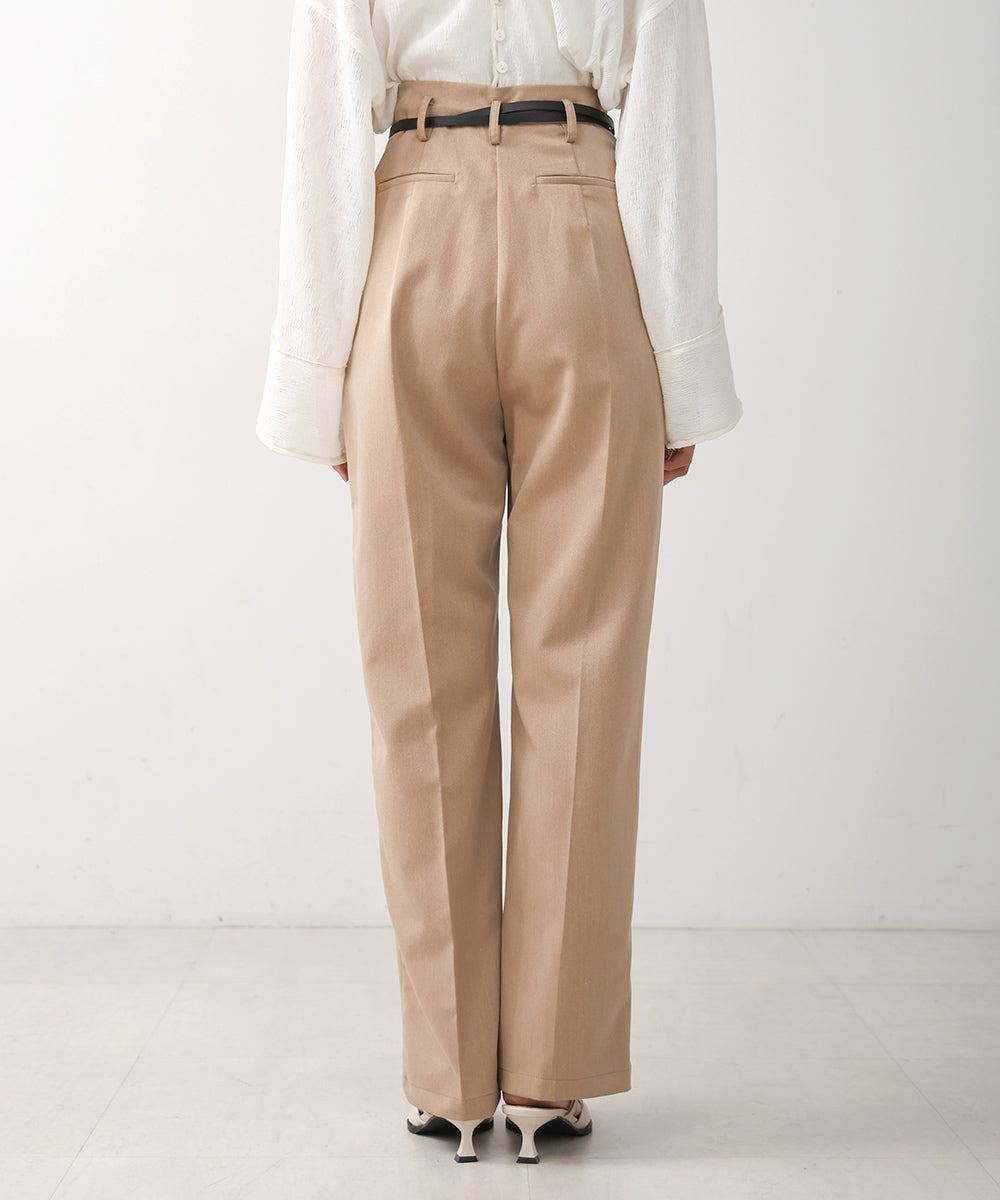 SLACKS WITH SIDE TUCK BELT