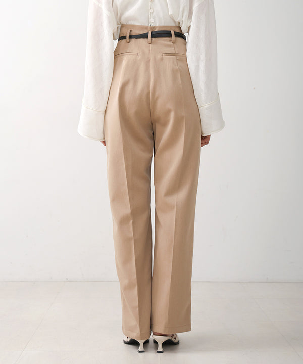 SLACKS WITH SIDE TUCK BELT