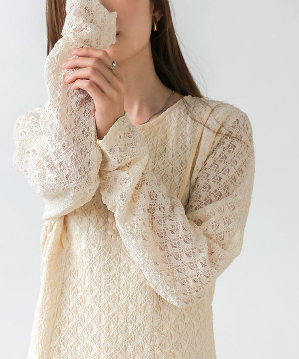 FULL LACE WAIST FLARE ONEPIECE
