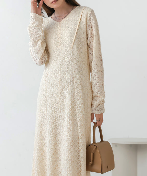 FULL LACE WAIST FLARE ONEPIECE