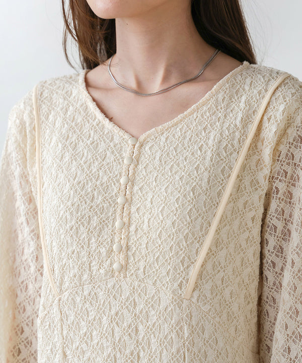 FULL LACE WAIST FLARE ONEPIECE