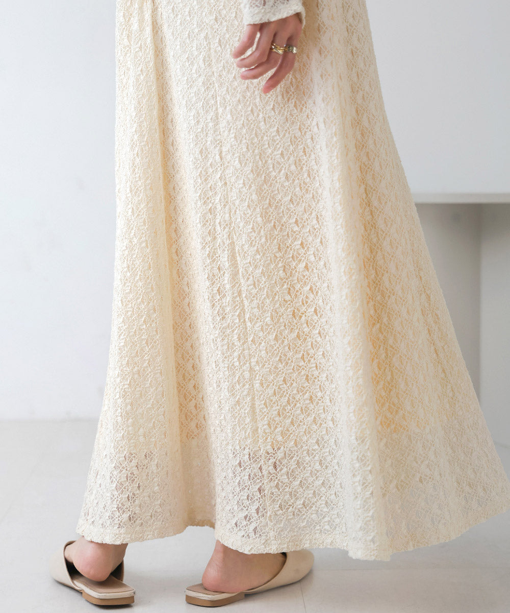 FULL LACE WAIST FLARE ONEPIECE