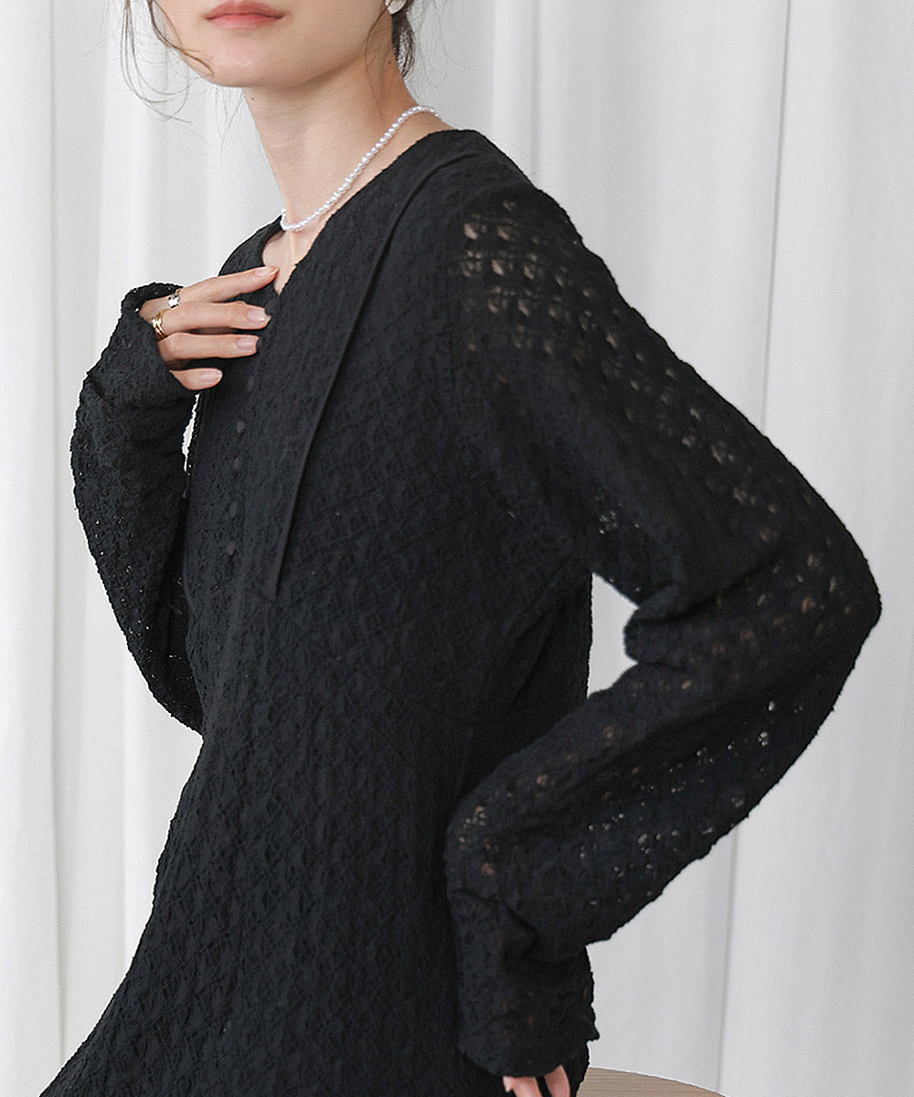 FULL LACE WAIST FLARE ONEPIECE