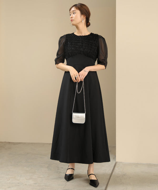 SHAGGY SWITCHING FLARE ONEPIECE