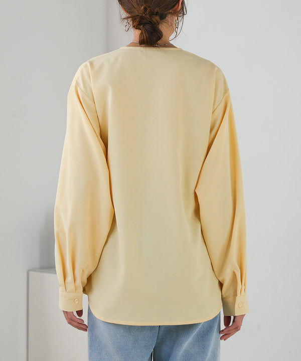 TWISTED FRONT BUSTIER STYLE BLOUSE