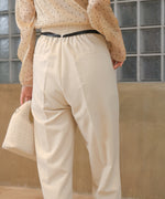 【オケージョン】HIGH WAISTED SLACKS WITH BELT