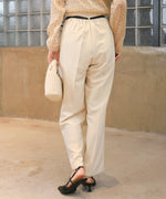 【オケージョン】HIGH WAISTED SLACKS WITH BELT