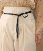 【オケージョン】HIGH WAISTED SLACKS WITH BELT