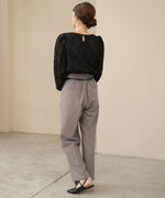 【オケージョン】HIGH WAISTED SLACKS WITH BELT