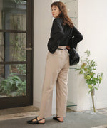【オケージョン】HIGH WAISTED SLACKS WITH BELT