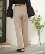 【オケージョン】HIGH WAISTED SLACKS WITH BELT