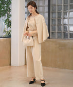【オケージョン】HIGH WAISTED SLACKS WITH BELT