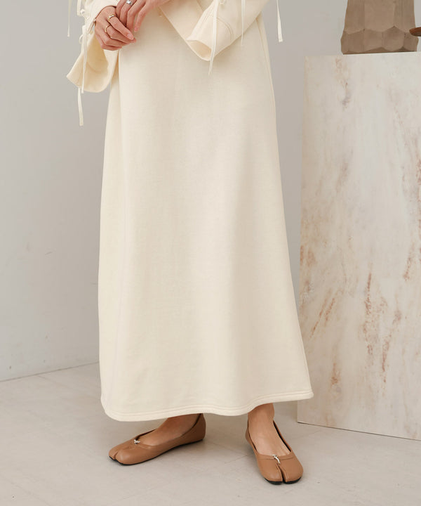 SLEEVE RIBBON SWEAT ONEPIECE
